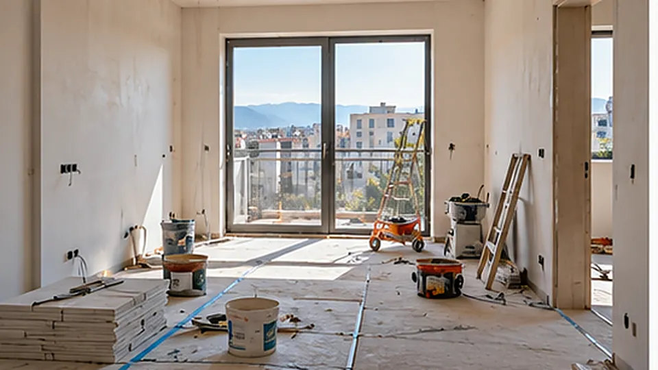 Rikonstruksion ilustrues i një apartamenti të vogël